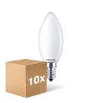Multipack 10x Philips Corepro LED Candle E14 Frosted 6.5W 806lm - 840 Cool White | Replaces 60W