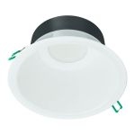 Philips LED Downlight Coreline DN142B Aluminium White 9.8W 1200lm 60D - 840 Cool White | Cutout 155mm - IP54 - White Reflector