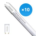 Multipack 10x Noxion LED Tube T8 Avant Extreme (EM/Mains) High Output 17W 2650lm - 830 Warm White | 150cm - Replaces 58W