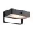 Nordlux Saulio Wall Light Aluminium Black 4.45W 370lm - 830 Warm White | IP44 - Solar