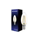 Noxion Lucent LED E14 Candle Filament Clear 2.5W 250lm - 827 Extra Warm White | Dimmable - Replaces 25W