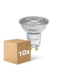 Multipack 10x Ledvance LED PAR16 GU10 Reflector 7W 575lm 60D - 930 Warm White | Best Colour Rendering - Dimmable - Replaces 80W